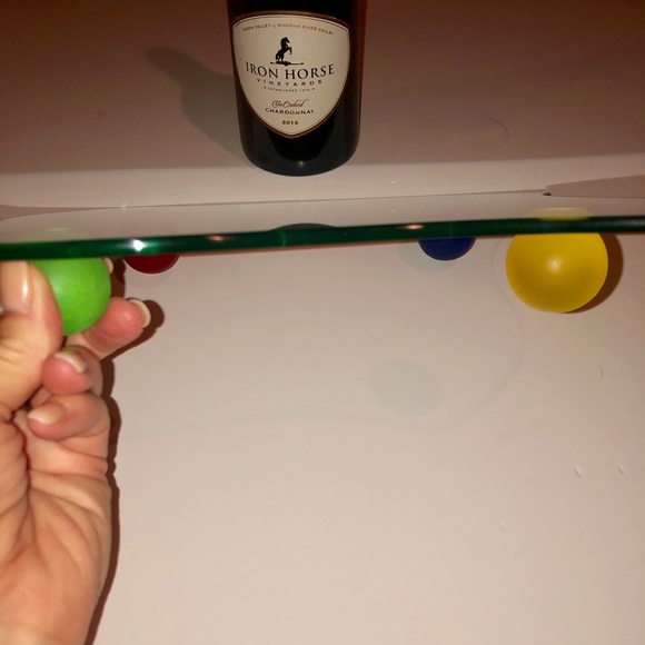 Modern Glass Footed Serving Platter/Cheese Board - Picture 8 of 8